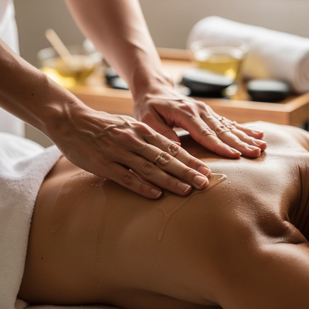 Solace Massage And Mindfulness professional therapeutic massage session for stress relief and pain management in San Diego